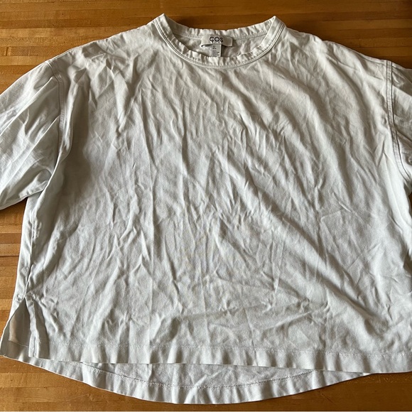 COS Oversized White T-Shirt – Organic Cotton, Women’s Size Small - Picture 3 of 9